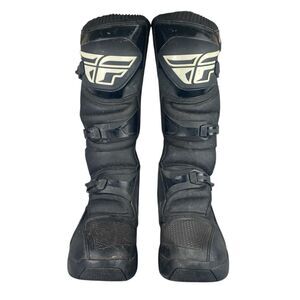 Fly Racing Maverik Motocross Boots Mens 12 Black Dirt Bike Boots